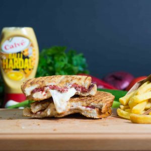 Food Lab İstanbul Salami Chese Panini